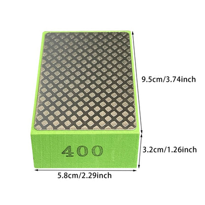 Diamond Hand Polishing Pads, Tile, Glass, Stone & Marble Abrasive Grinding Block Pad, Sanding Disc Polisher Tools