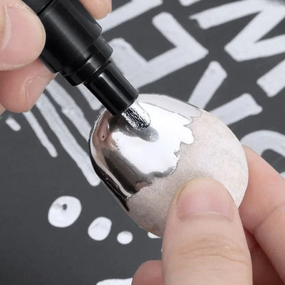 Mirror Marker Pen DIY Reflective Paint Pens Chrome Gold Silver Signature Car Styling Art Craftwork  1