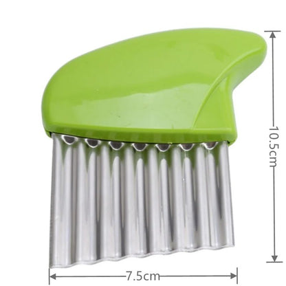Stainless Steel Potato Chip Slicer  Wavy Crinkle Cutter For French Fries Vegetables Fruits Dough Ch 7