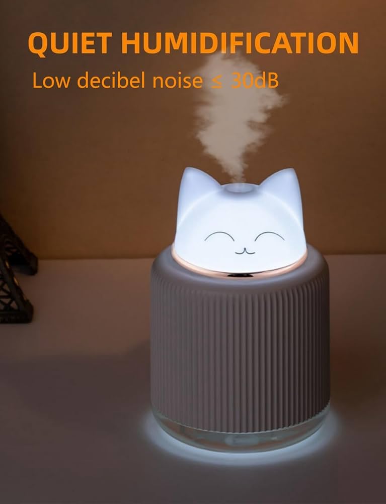 CloudBreathe 300ML USB Humidifier  Cute Cartoon Diffuser With LED Night Light For Kids  Desks 2