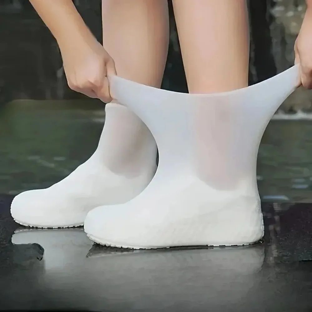 DryStep Silicone Waterproof Shoe Covers  Reusable NonSlip Overshoes For Rain Travel  Outdoors 2