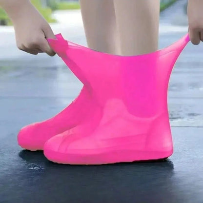 DryStep Silicone Waterproof Shoe Covers  Reusable NonSlip Overshoes For Rain Travel  Outdoors 3