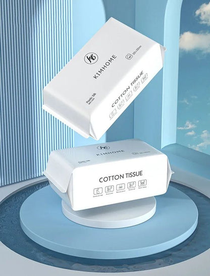 PureWipe Disposable Face Towels  Soft Cotton Dry Towels For Gentle Cleansing  Daily Skincare 1