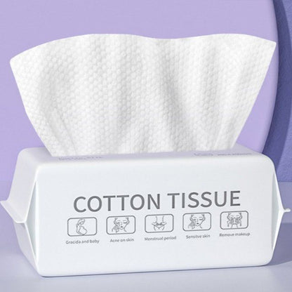 PureWipe Disposable Face Towels – Soft Cotton Dry Towels for Gentle Cleansing & Daily Skincare
