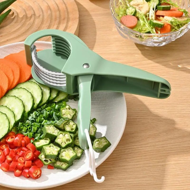QuickChop Pro Manual Salad and Fruit Slicer