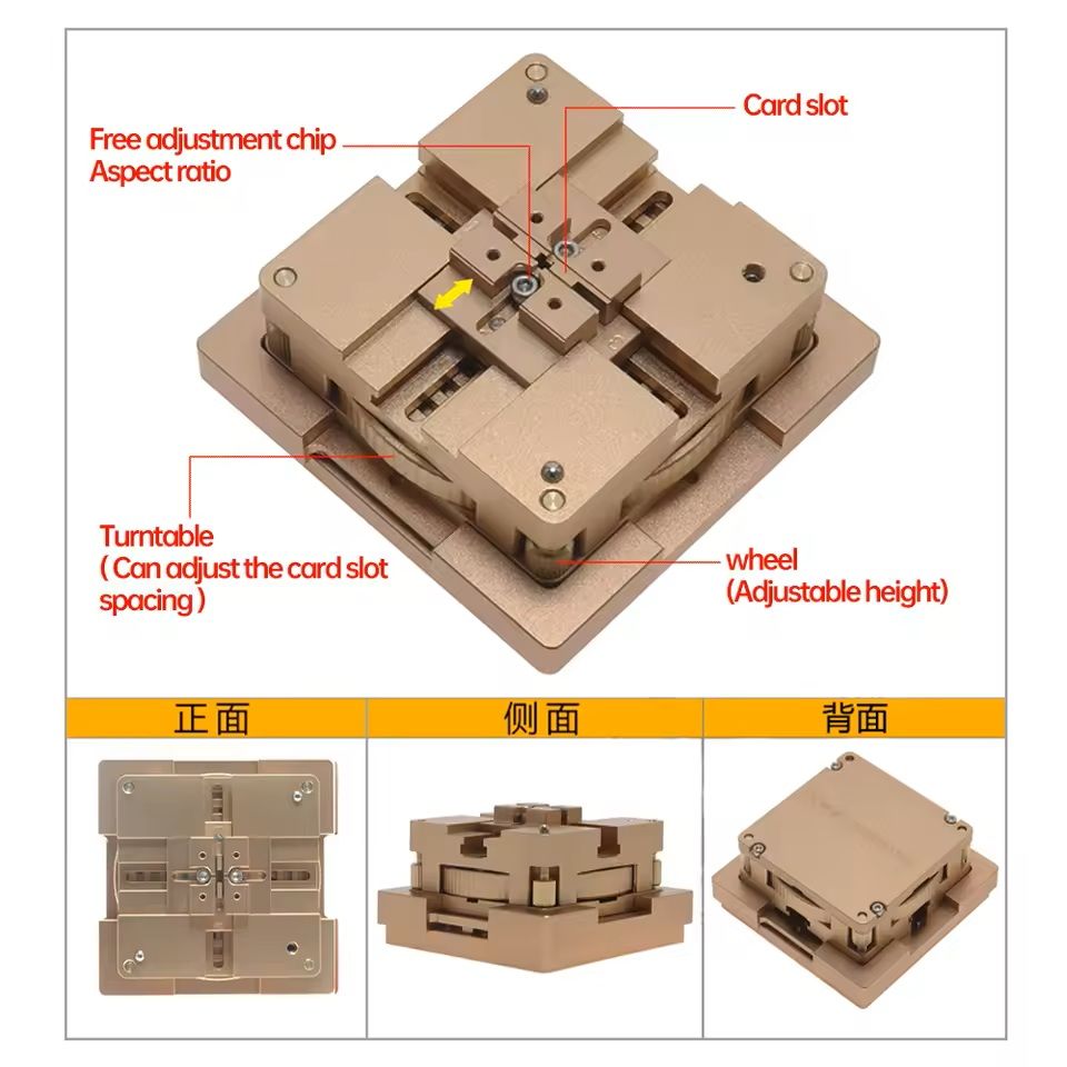 Aluminum Alloy BGA Reballing Station Kit with Universal Stencil and Solder Balls for 80mm and 90mm Chips