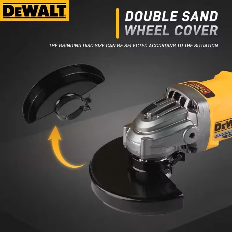 Cordless Brushless Angle Grinder 18V With 125mm Disc For Cutting And Polishing Metal Wood And Pipe 3