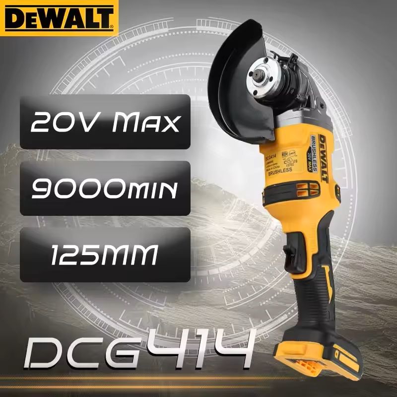 Cordless Brushless Angle Grinder 18V With 125mm Disc For Cutting And Polishing Metal Wood And Pipe 6