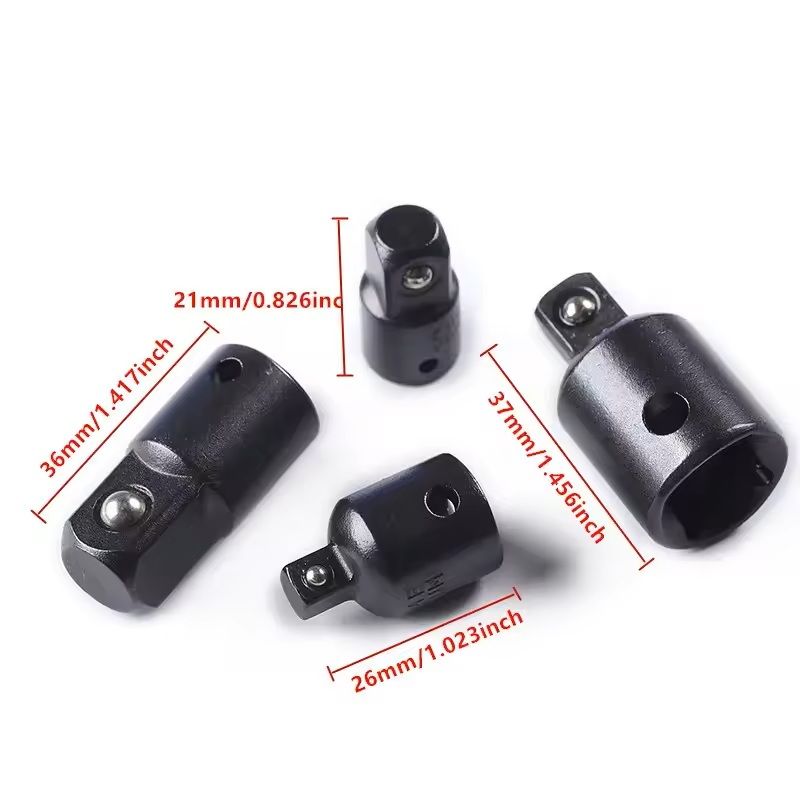 Socket Adapter And Reducer Extension Set For Drill Power Conversion In 4 8 Or 12 Piece Options 2