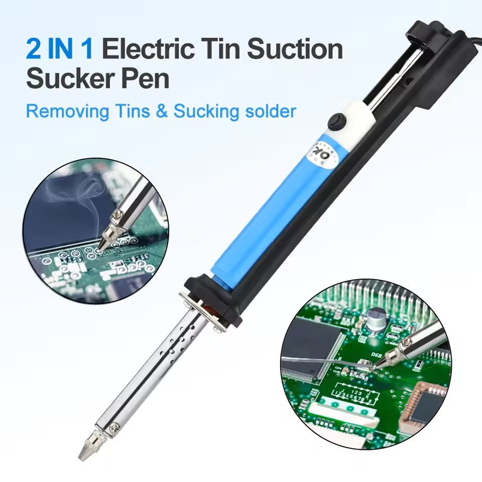 Electric Soldering Suction Tool with Vacuum Pump for Desoldering and Welding 30W AC 110V or 220V