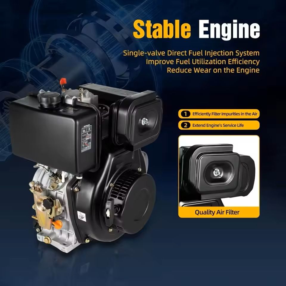 10HP Diesel Engine With Manual Start And Air Cooling 3