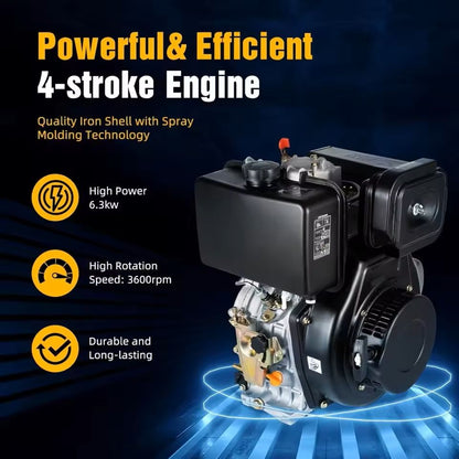 10HP Diesel Engine with Manual Start and Air Cooling