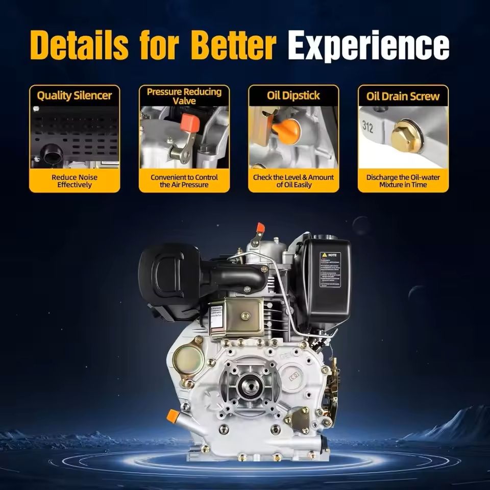 10HP Diesel Engine With Manual Start And Air Cooling 5