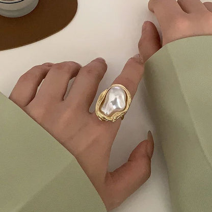 1 New Adjustable Colorful Drip Glaze Ring Women Fashion Retro Geometric Gold Colour Metal Ring For  7