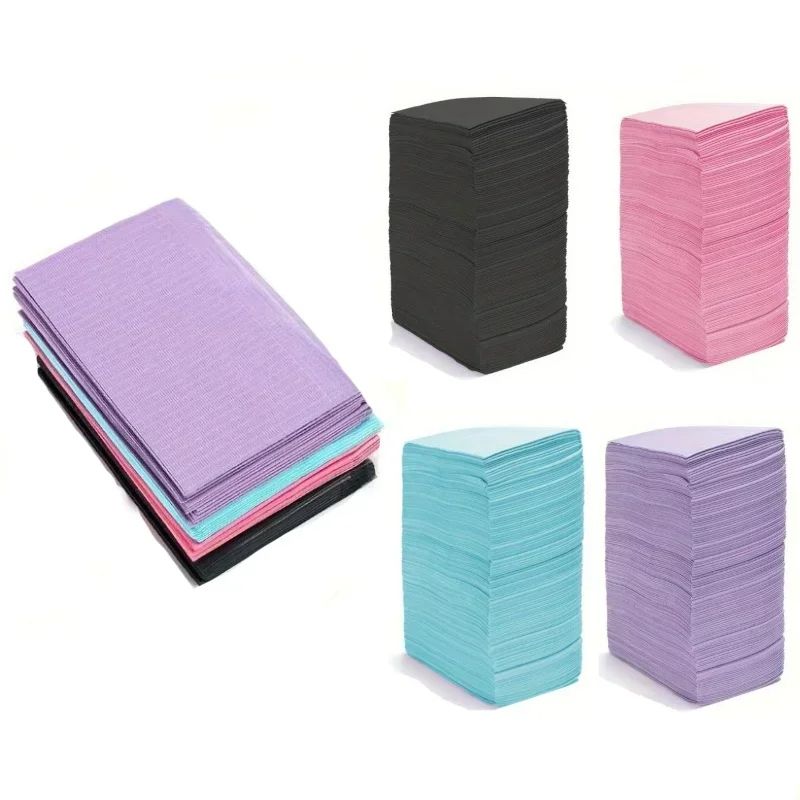 Multicolour Disposable Tattoo Bibs & Clean Pads Table Covers Dental Napkins Tattoo Accessories for Professional Hygiene