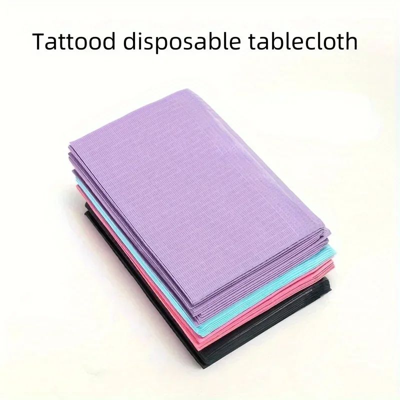 Multicolour Disposable Tattoo Bibs  Clean Pads Table Covers Dental Napkins Tattoo Accessories For P 1