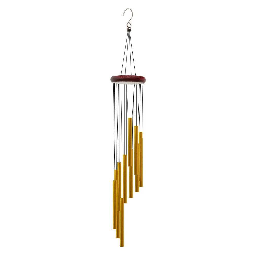 Aluminum Alloy Wind Chimes With Hook GoldSilver Bells For Outside Garden Yard Wedding Memorial Part 6