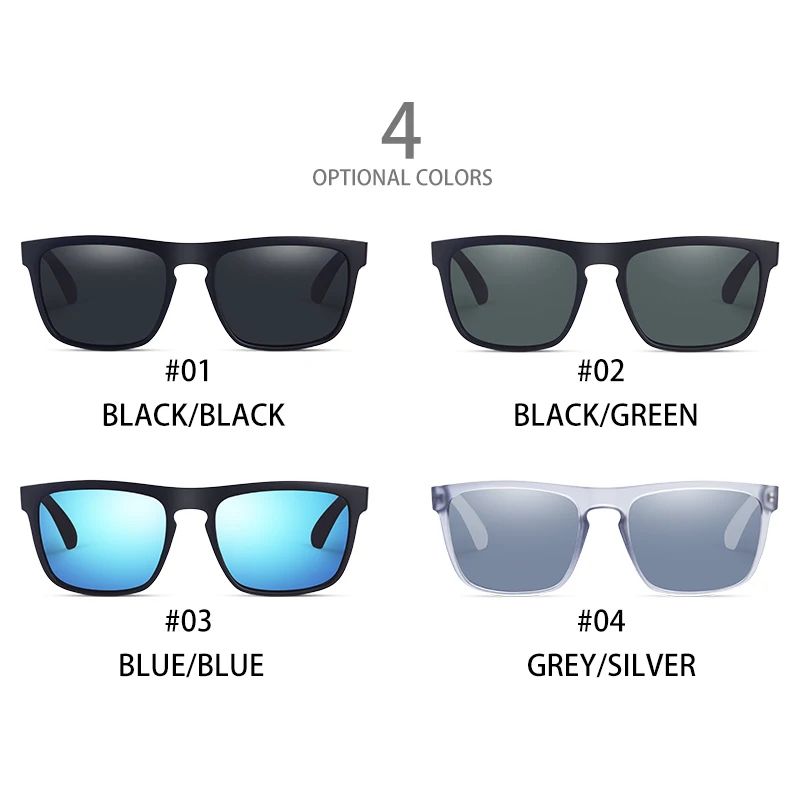 Fashion Square Vintage Polarized Sunglasses For Men And Women Retro UV Eyewear For Driving Fishing  2
