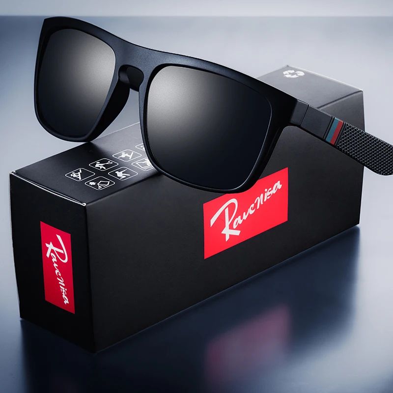 Fashion Square Vintage Polarized Sunglasses For Men And Women Retro UV Eyewear For Driving Fishing  7
