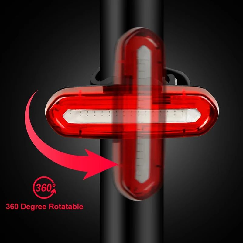 USB Charging Cycling Tail Light High Visibility Rear LED Bike Lamp For Mountain  Road Bikes Waterpr 3
