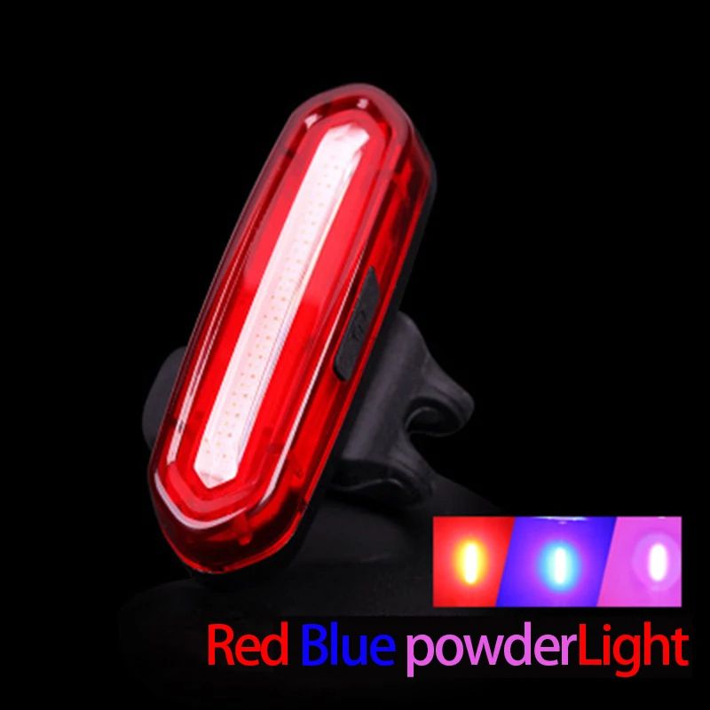 USB Charging Cycling Tail Light High Visibility Rear LED Bike Lamp For Mountain  Road Bikes Waterpr 8