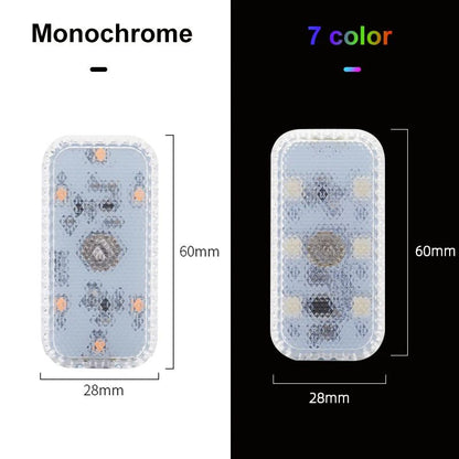 LED Touch Light Mini Wireless Car Interior Lighting USB Rechargeable Auto Roof Ceiling Lamp For Doo 3
