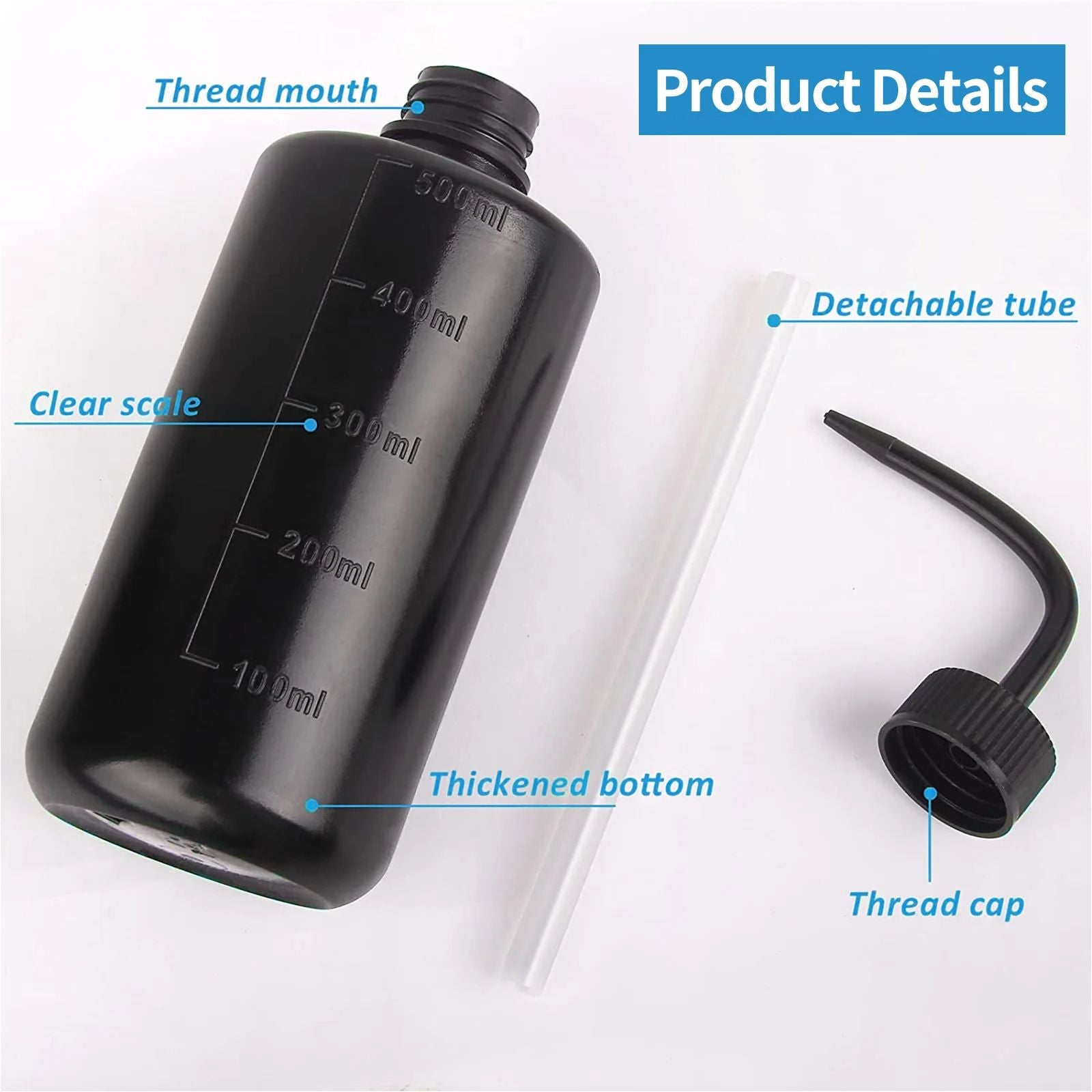 Tattoo Squeeze Wash Bottle  Professional Tattoo Spray Bottle Plastic Safety Wash Bottles For Tattoo 1