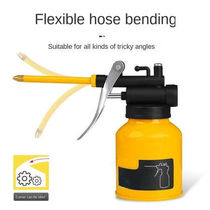 High-Pressure Oil Can Pump, Precision Lubrication Tool for Metal & Car Repair, Leak-Proof Grease Gun