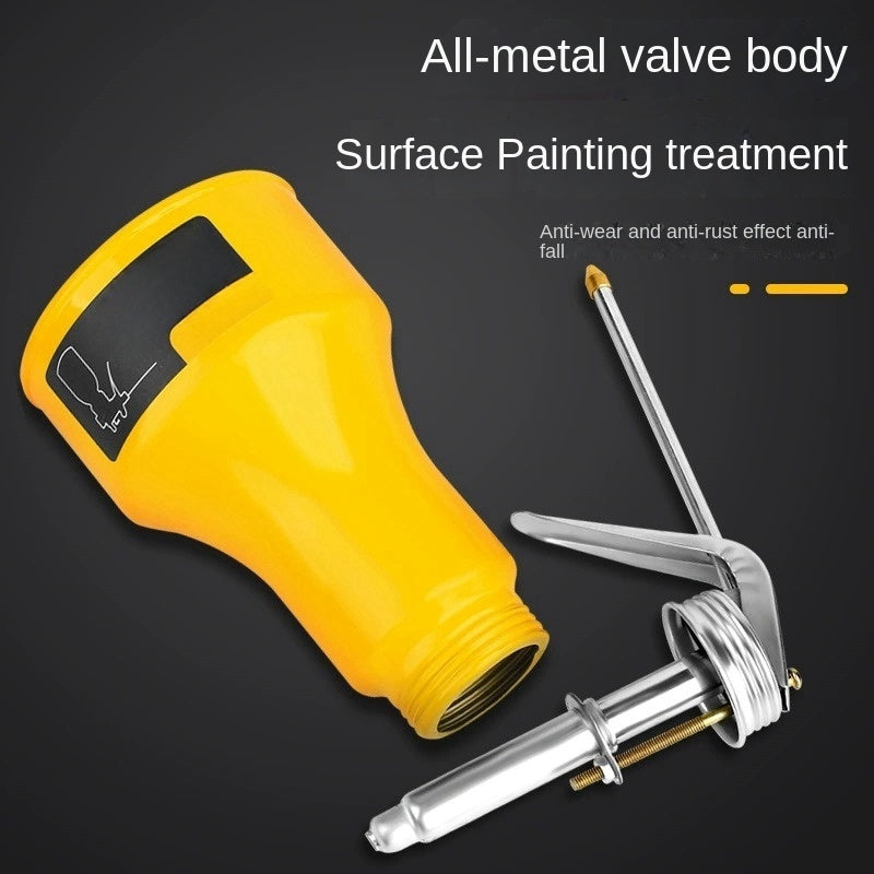 High-Pressure Oil Can Pump, Precision Lubrication Tool for Metal & Car Repair, Leak-Proof Grease Gun