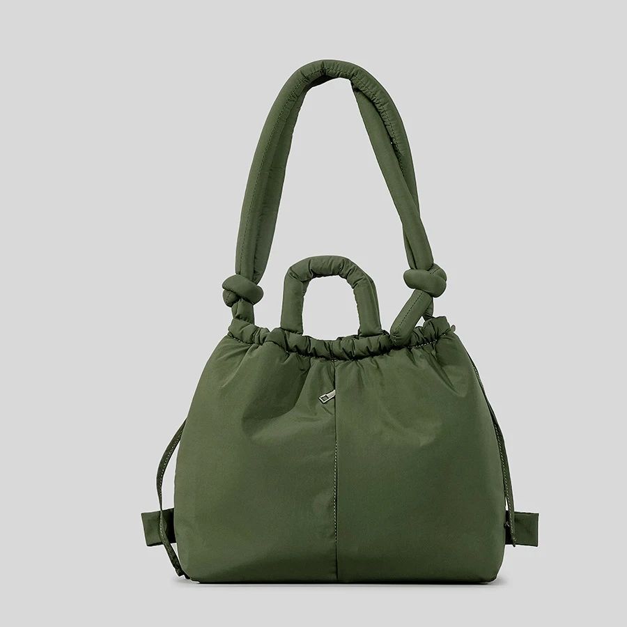 Designer Soft Puffer Nylon Tote Bag Casual Vintage Large Capacity Women Shoulder  Crossbody Handbag 3