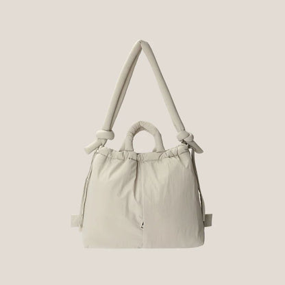 Designer Soft Puffer Nylon Tote Bag Casual Vintage Large Capacity Women Shoulder  Crossbody Handbag 4