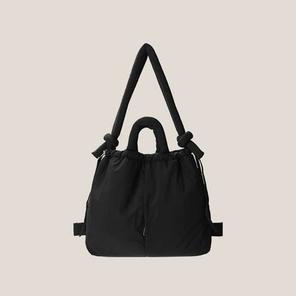 Designer Soft Puffer Nylon Tote Bag Casual Vintage Large Capacity Women Shoulder  Crossbody Handbag 5
