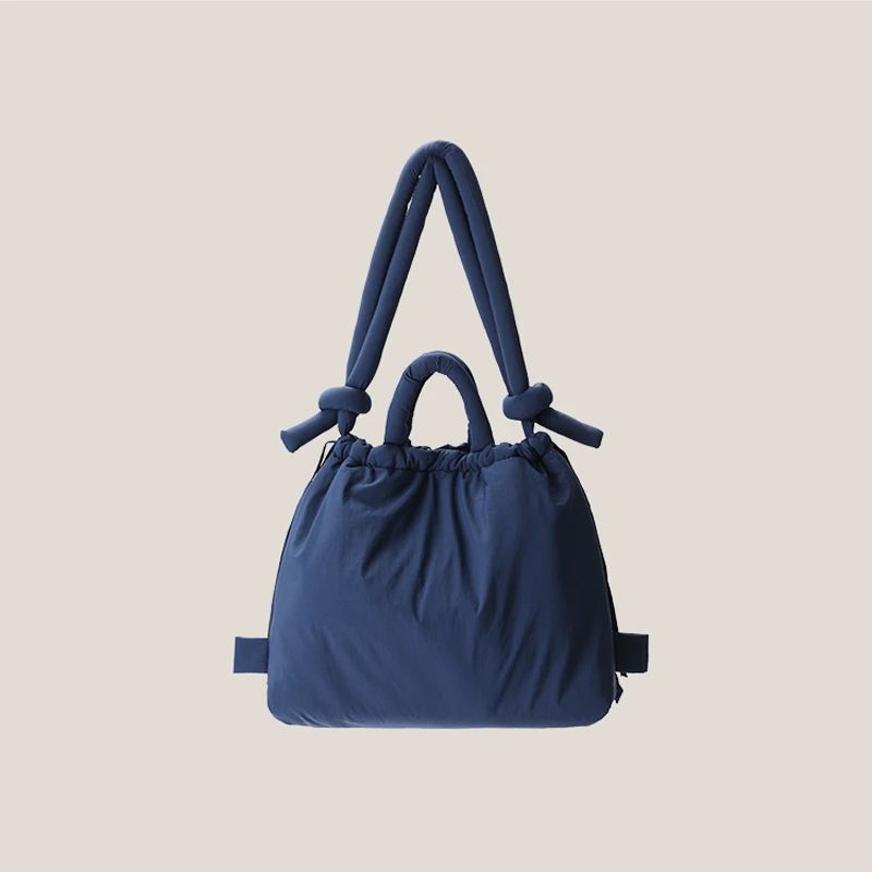 Designer Soft Puffer Nylon Tote Bag Casual Vintage Large Capacity Women Shoulder  Crossbody Handbag 6