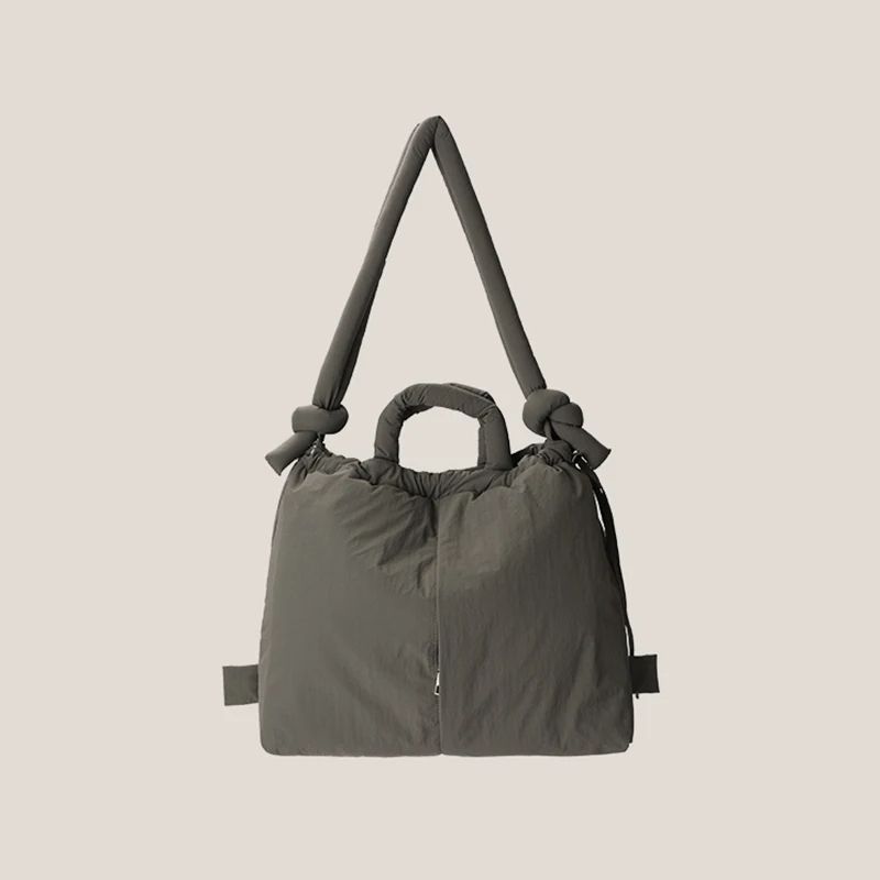 Designer Soft Puffer Nylon Tote Bag Casual Vintage Large Capacity Women Shoulder  Crossbody Handbag 7