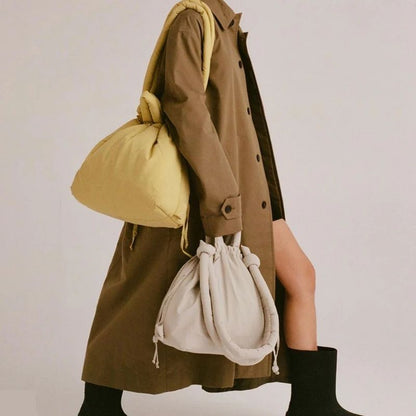Designer Soft Puffer Nylon Tote Bag Casual Vintage Large Capacity Women Shoulder  Crossbody Handbag 2
