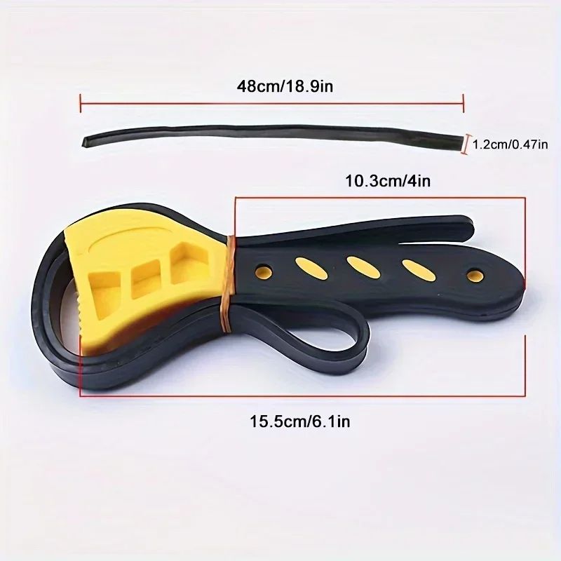 Belt Wrench  Oil Filter Puller  Adjustable Strap Spanner Chain Wrench Strap Opener  Disassembly Too 1