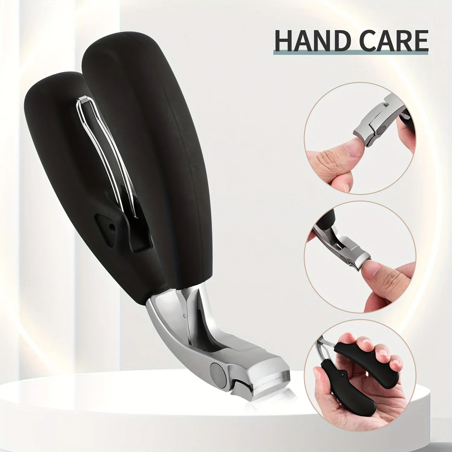 Heavy Duty Curved Nail Clippers For Thick Toenails AntiSplash Storage Nail Clippers For Elderly Wit 1