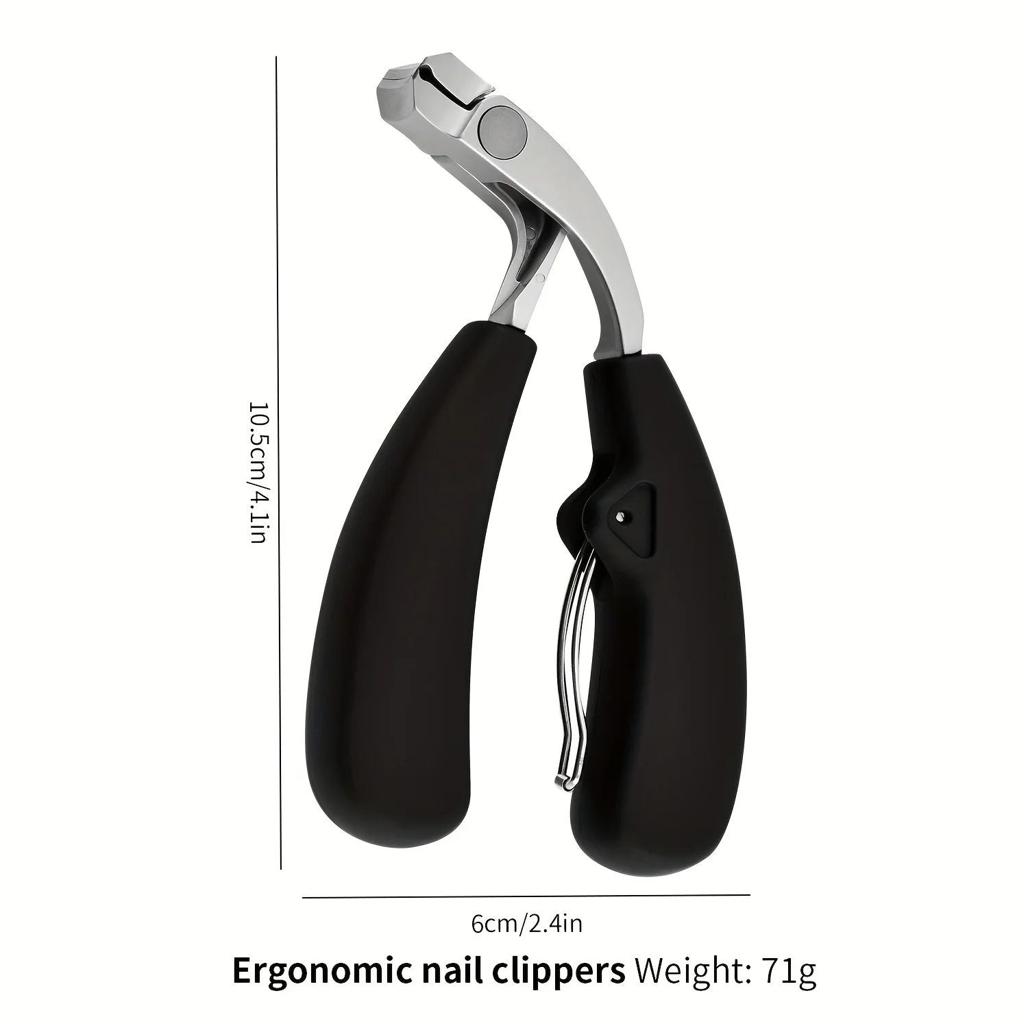 Heavy Duty Curved Nail Clippers For Thick Toenails AntiSplash Storage Nail Clippers For Elderly Wit 5