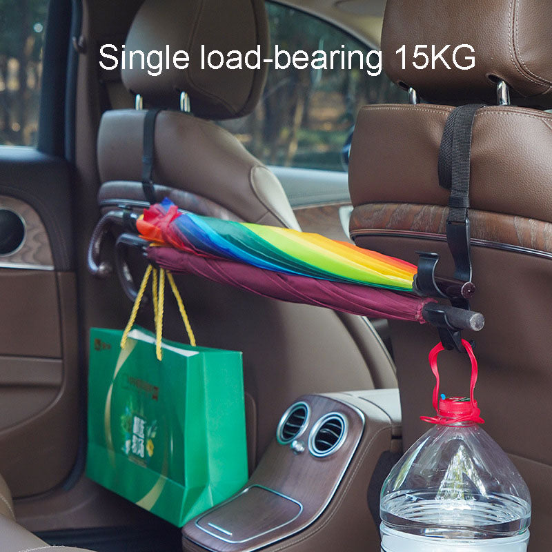 Car Back Seat Hook MultiFunction Rear Seat Headrest Hanging Hook For Umbrellas Bags  More 2