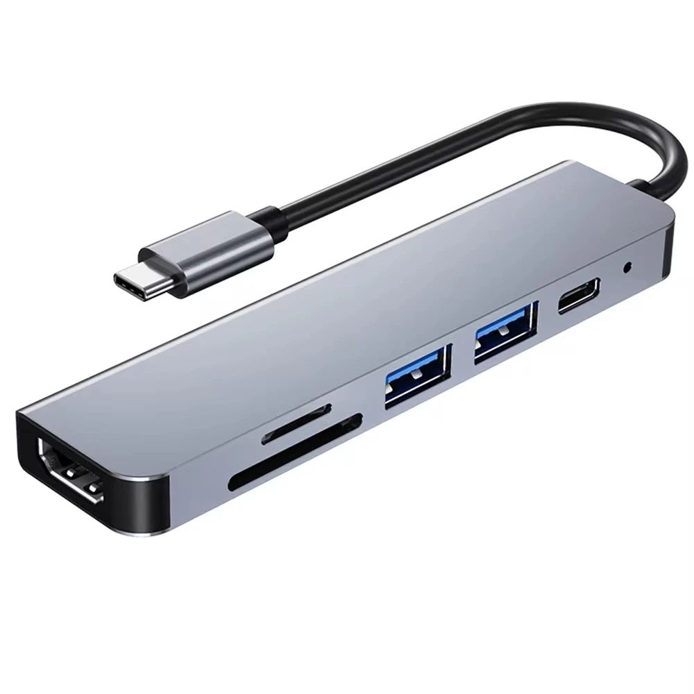 6in1 USB C Hub With 4K HDMI 87W PD Charging USB 30 Ports  TypeC Dock For MacBook Pro Nintendo Switc 6