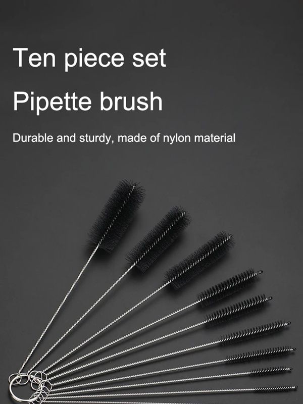 PrecisionClean 10Piece Stainless Steel Tube And Equipment Cleaning Brush Set 1