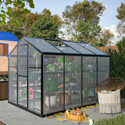 Premium Outdoors Greenhouse With Lockable Door And Adjustable Roof Vent For Durable Gardening 7
