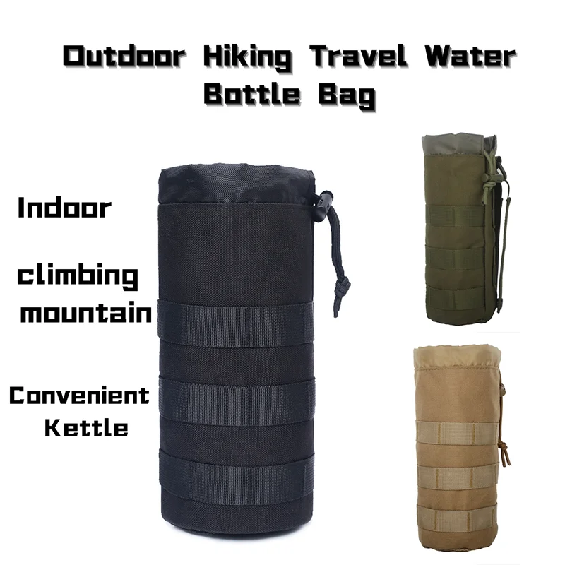 Tactical Waist Pack For Outdoor Hiking Travel Water Bottle Bag With Cup Holder  Miscellaneous Stora 2