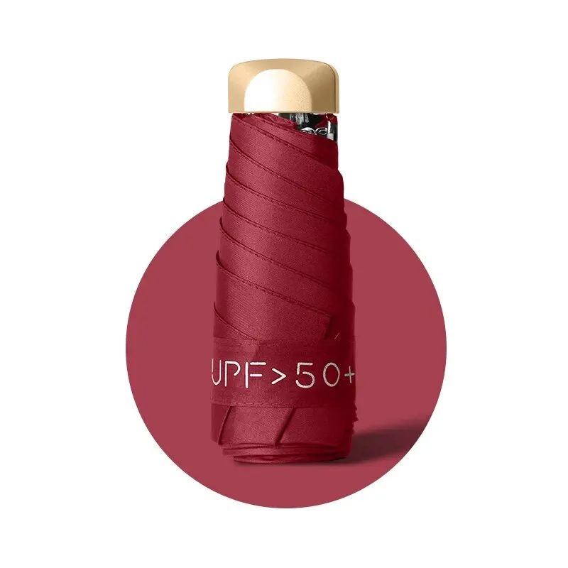 Women Sun Umbrella Anti UV Sun Protection Parasol Compact Pocket Umbrella For Rain Or Shine 3
