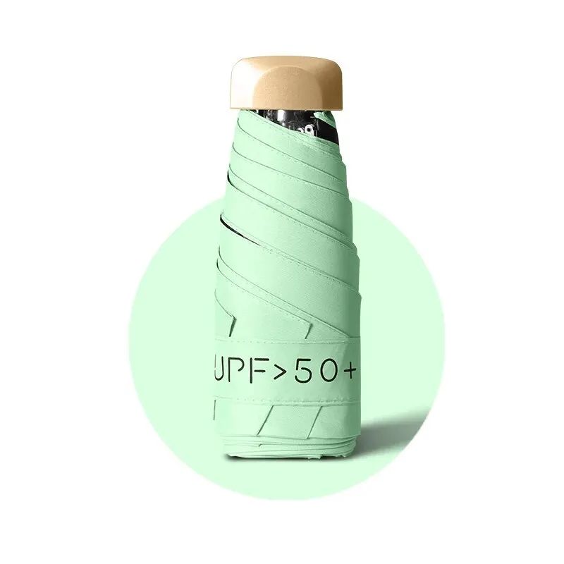 Women Sun Umbrella Anti UV Sun Protection Parasol Compact Pocket Umbrella For Rain Or Shine 4