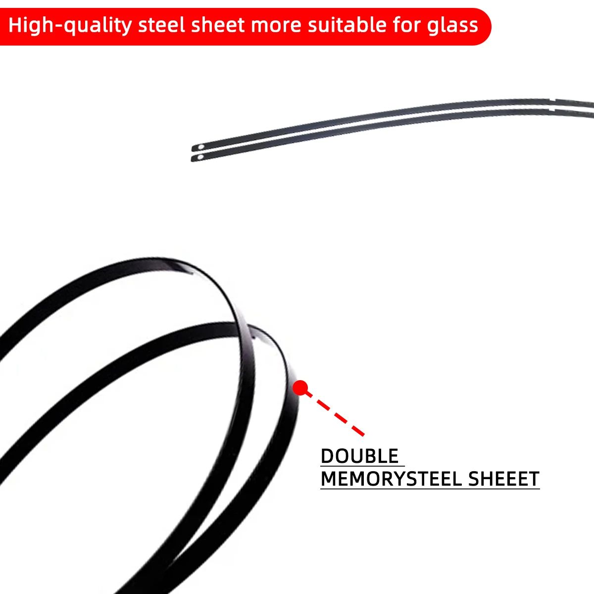 Universal Car Windshield Wiper Blades Hook Compatible Frameless Bracketless Soft Rubber Wiper For S 2