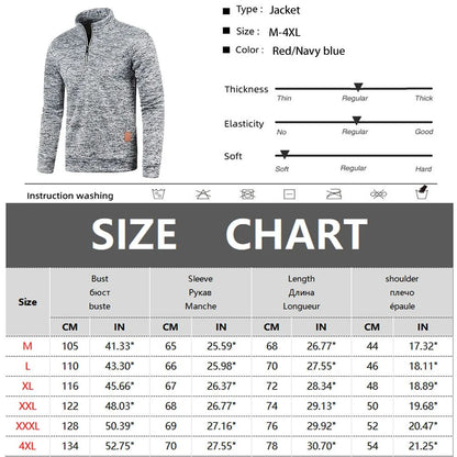 Premium Men Sweatshirt Half Zipper Pullover Thicker SpringAutumn Turtleneck Hoody For Outdoor Wear 1