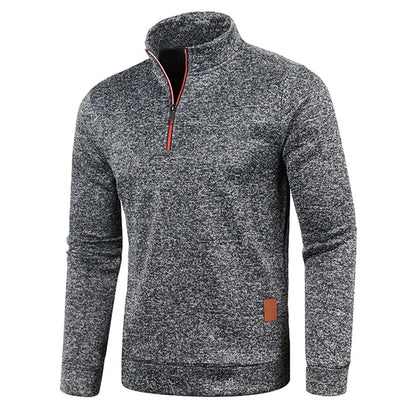 Premium Men Sweatshirt Half Zipper Pullover Thicker SpringAutumn Turtleneck Hoody For Outdoor Wear 3