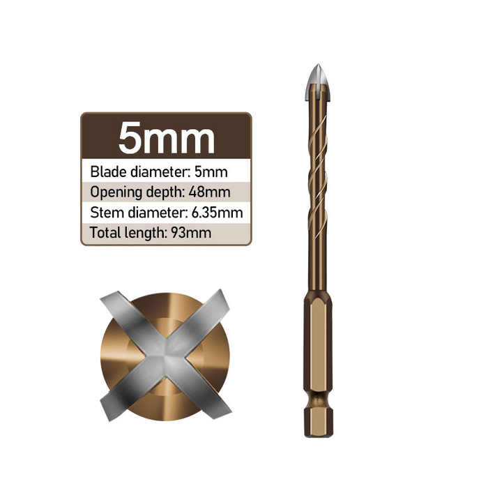 ProBore MultiSurface Masonry  Tile Drill Bit Set 3mm12mm Hex Shank 6