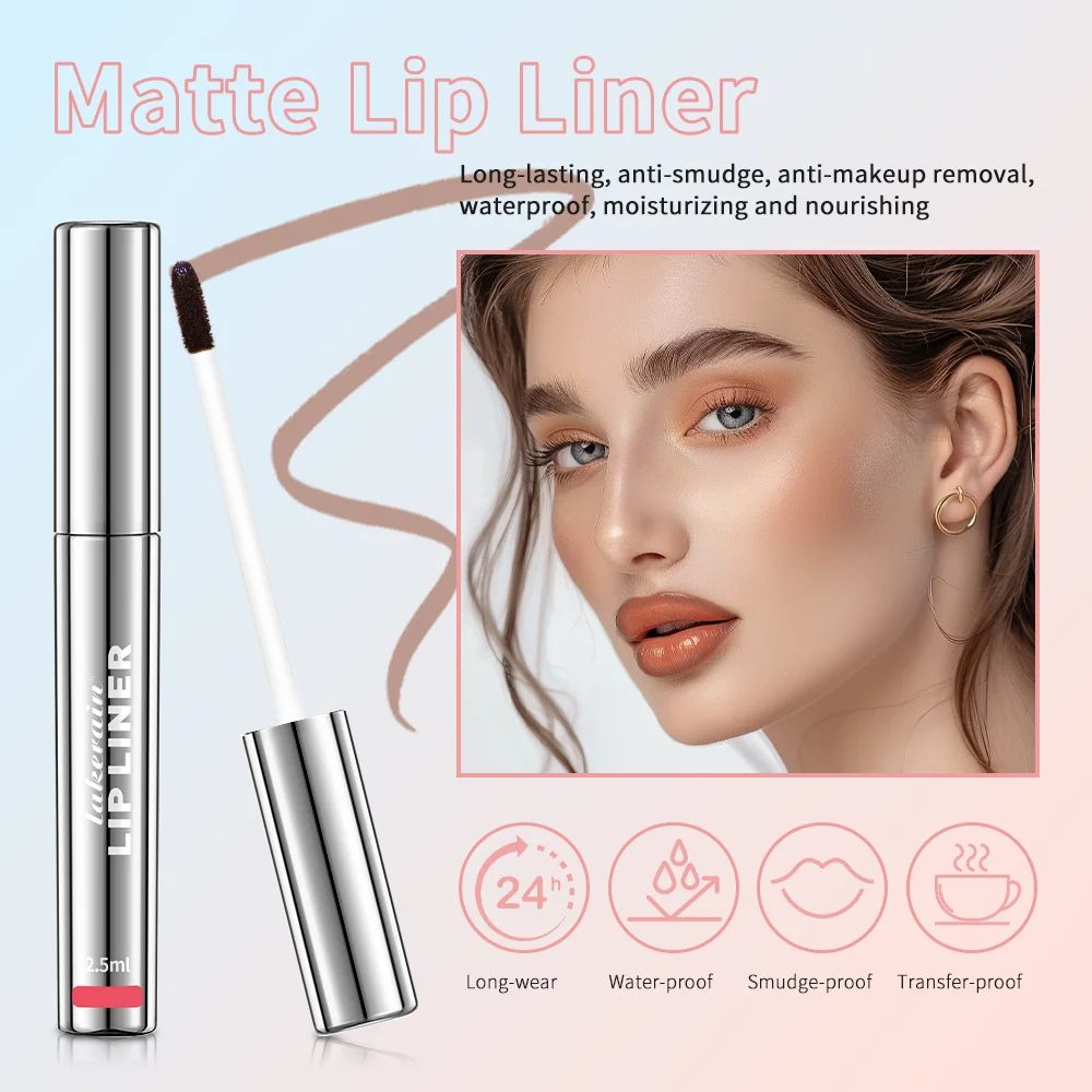 Peel Off Lip Liner Waterproof TransferProof Lipstick Tattoo Long Lasting Matte Velvet Lip Tint Set  2